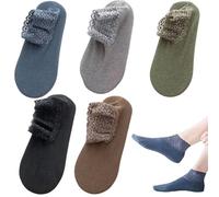 Générique Women Fashion Lace Warmer Socks, Solid Color Soft Warmer Socks with Lace Trim, Autumn And Winter Homes Floor Sock