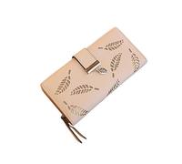 Générique Women Long Wallet - Clasp Wallets for Women, Leather Bifold