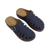 Générique Women Mule Sandals 2026 Closed Toe Shoes Slip On Wedge，Arch Support Wedge Mules Backless Slides Beach Summer Shoes.