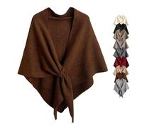 Générique Women’s Solid Color Shawl, Pashmina Shawl Wraps for Women, Wraps Cardigan Cape Wool Cashmere (D)