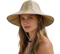 Générique Women Straw Hat - Wide Brim Breathable | Sun Blocking Outdoor Straw Hat | for Summer Farming Garden Fishing Commuting Cycling Men Women Farmers Gardeners