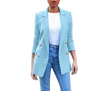 Générique Womens Casual Pocket Drapé Front Cardigan Veste Work Suit Manteau Sans Hiver