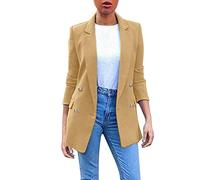 Générique Womens Casual Pocket Drapé Front Cardigan Veste Work Suit Manteau Sans Hiver
