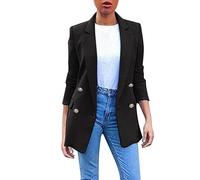 Générique Womens Casual Pocket Drapé Front Cardigan Veste Work Suit Manteau Sans Hiver