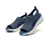 Générique Women's Comfortable Platform Walking Sandals 2026 Arch Support Shoes Wide Width Sandals for Women Hiking Orthopedic Sandal Footwear Support Wide Non Slip Shoes (Blue,39)