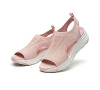 Générique Women's Comfortable Platform Walking Sandals 2026 Arch Support Shoes Wide Width Sandals for Women Hiking Orthopedic Sandal Footwear Support Wide Non Slip Shoes (Pink,38.5)