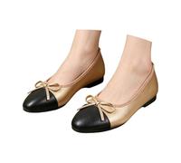 Générique Women's Fashion Bow Tie Fashion Dress Ballet Flat,Mémoire coloré Macaron Coussin en Mousse de Femmes Ballerine de Brevets Plat Chaussures de Décontractées Simple Femme