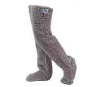 Générique Women's Goose Down Thermal Knee High Socks - Winter Gift Set of Fuzzy Thigh High and Plush Sleeping Socks