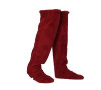 Générique Women's Goose Down Thermal Knee High Socks - Winter Gift Set of Fuzzy Thigh High and Plush Sleeping Socks