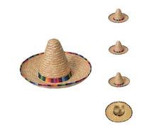 Générique Womens Halloween Apparel Chapeaux tendance pour adultes Chapeau sombrero mexicain avec garniture en paille pour fêtes et événements mexicains (46)