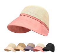Générique Women's Large Brim Sun Hat UPF 50+ UV Sun Protective Beach Visor Hat Adjustable Breathable for Beach, Gardening & Travel (Pink)
