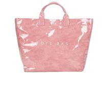 Générique Women's Letters Print Tote Bag, Large Capacity Pvc Clear Tote Bag, Waterproof Jelly Shopping Handbag for Woman (10)