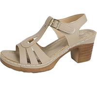 Générique Women's Low Wedge Heels 2026 Spring Summer Trendy Open Toe Shoes Adjustable Ankle Strap Pu Leather Sandals Comfortable Wedges Beach for Office Casual Shoes (Khaki,37)