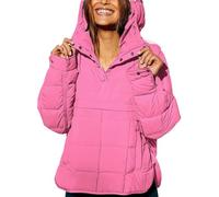 Générique Womens Oversized Hooded Puffer Jacket, Casual Quilted Jackets, Lightweight Oversized Winter Warm Padded Coats (pink,TTG)