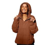 Générique Women's Quilted Pullover Puffer Jacket, Womens Oversized Puffer Jacket, Warm Winter Down Jackets (Brown,TTG)