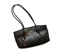 Générique Women's Shoulder Bag - Vintage PU Handbag | Large Top Handle Tote
