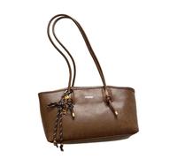 Générique Women's Shoulder Bag - Vintage PU Handbag | Large Top Handle Tote