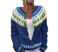 Générique Women's Single Plush Art Print Comfortable Knitted Cardigan Manteaux De Pluie Longs pour Femmes Imperméables avec Capuche Grande Taille