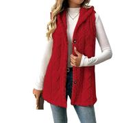 Générique Womens Sleeveless Sherpa Vest Long Sleeveless Jacket Casual Warm Zip Up Fuzzy Fleece Cardigan Sweater (2,S)