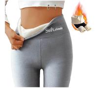 Générique Women's Soft Clouds Fleece Leggings - Winter Slim CasualFleece Lined Legging for Everyday Wear (Gray,M)