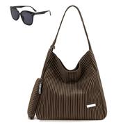 Générique Women's Striped Casual Shoulder Bag,Lightweight Waterproof Stripe Handbag,Large Capacity Striped Tote Bag
