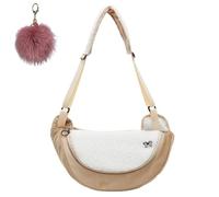 Générique Womens Stylish Plush Dumpling Shoulder Bag,Large Capacity Cute Furry Crossbody Bag,Quilted Hobo Purse Handbag