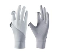 Générique Women's Sun Protection Gloves, Yarn Ice Silk UV Protection Gloves with Finger Touchscreen Design, Non-Slip Grip for Driving Golf and Running, Thin Breathable Fabric