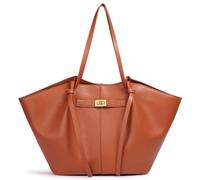 Générique Women's Tote Bag, Tote Bag Women's Large Shopper Bags with Removable Shoulder Strap, Simple PU Leather Handbags for Work, Shopping, School (Brown)
