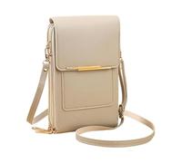 Générique Women's Touch Screen Mobile Phone Messenger Bag - Versatile Travel Crossbody Purse with Touch Screen (Gray White)