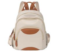 Générique Women's Water Resistant Oxford Cloth Backpack, Large Capacity Lightweight Daypack for Work, Travel & College (Brown)