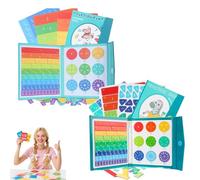 Générique Wonderealy/Consentdo/Gloryboom/Promisety Magnetic Fraction Demonstration Book, New Fraction Tiles & Fraction Circles, Study Math Easily for Primary & Middle School (#1*#2)