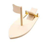 Générique Wood Boat Crafts Handmade, DIY Coloring STEM Learning Toy