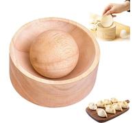 Générique Wood Dumpling Maker, Dumpling Wrapper Maker, Manual Dough Press, Made of Solid Wood, It Is Not Prone to Cracking for Making Dumplings Wrappers, Buns in a Home Kitchen (1pcs)