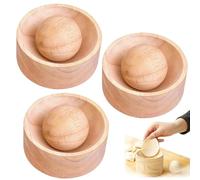Générique Wood Dumpling Maker, Dumpling Wrapper Maker, Manual Dough Press, Made of Solid Wood, It Is Not Prone to Cracking for Making Dumplings Wrappers, Buns in a Home Kitchen (3pcs)
