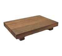 Générique Wood Riser for Kitchen Counter, Anti Moisture Small Stand Coffee, Multifunctional Storage Tray for Home Organization, Perfume, Toiletries, Plant Vase, Cleaning Supplies