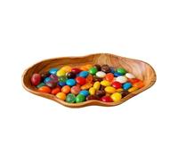 Générique Wood Salad Bowl, 15.7x7x2.3 Inch Decorative Serving Dish, Rustic Farmhouse Fruit Candy Snack Bowl for Kitchen, Living Room & Counter
