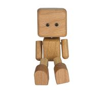 Générique Wood Toy, Desk Decor, Car Ornament, Kinetics Motion, Wobble Design, Hand Finish, Sustainable Craftsmanship, Portable Accent, Breeze-Activated Fun for Daily Smiles, 2.36x1.46 inches