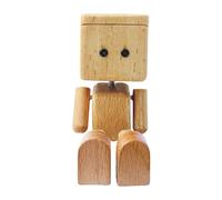 Générique Wood Toy, Desk Decor, Car Ornament, Kinetics Motion, Wobble Design, Hand Finish, Sustainable Craftsmanship, Portable Accent, Breeze-Activated Fun for Daily Smiles, 2.36x1.46 inches