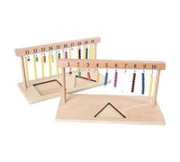 Générique Wooden Bead Rack - Math Teaching Toy | Colorful Counting