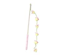 Générique Wooden Cat Teaser - Wood 15.7 inch Anti Slip Handle | Cat Wand Toy, InteractiveCat Teaser, Wooden Fruit ShapeCat Stick, Kitten Exercise Toy for Indoor Play, Teeth Grinding Toys | Pet Play