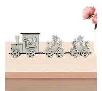 Générique Wooden Easter Train, Bunny Spring Decor Set, 13.7 inches Table Ornament with Seasonal Theme, Natural Wood Display Piece, Holiday Accent with Cute Design, Easter Decoration for Home Office