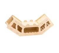 Générique Wooden Hamster Tunnel | Natural Hollow Small Pet Exploring Toy