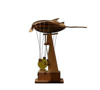 Générique Wooden Manta Ray Automaton, Mechanical Marine Biological Dynamic Ornament, Electric Desk Decor for Home, Shelf, Cabinet & Bedside Table