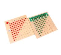 Générique Wooden Multiplication Board - Real Wood 23x23cm | Math Learning Toy, Multiplication & Division Educational Board | Preschool Kids Early Learning Gift for Ages 3+ Home School Use