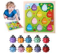 Générique Wooden Number Matching Puzzle Learning Toy for Kids
