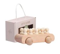 Générique Wooden Peg Dolls 8cm Educational Toy - Lightweight & Portable
