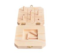 Générique Wooden Pegboard, Finger Dexterity, 6.69x6.69x1.57in Sensory Board, Rehab Tool, Fine Motor, Hand Exercise, Hole Design Therapeutic Aid for Coordination, Training, Recovery, Skill Development