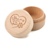 Générique Wooden Pet Hair Keepsake - Dogs Cat Hairs Ashes Container, Pet Storage Box for Dog and Cat Ashes, Wood Pets Hair Keepsake Memorial Boxes