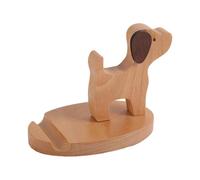 Générique Wooden Phone Holder - Phone Dock | Mobile Cradle, Stand Ornaments, Universal Office Desk Display Holders, Creative Craft, Stylish Desktop Ornament, Suitable for Smartphones and Tablets