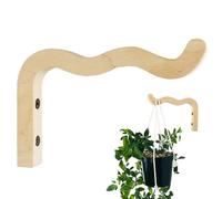 Générique Wooden Planter Hanger - 12.8x17cm,Plant Hangers Hook, Space-Saving Solution | Fusing Charm,Plant Hangers Hook,for Wall, Wind Chimes, Flower Brackets, Patio Garden Decorations